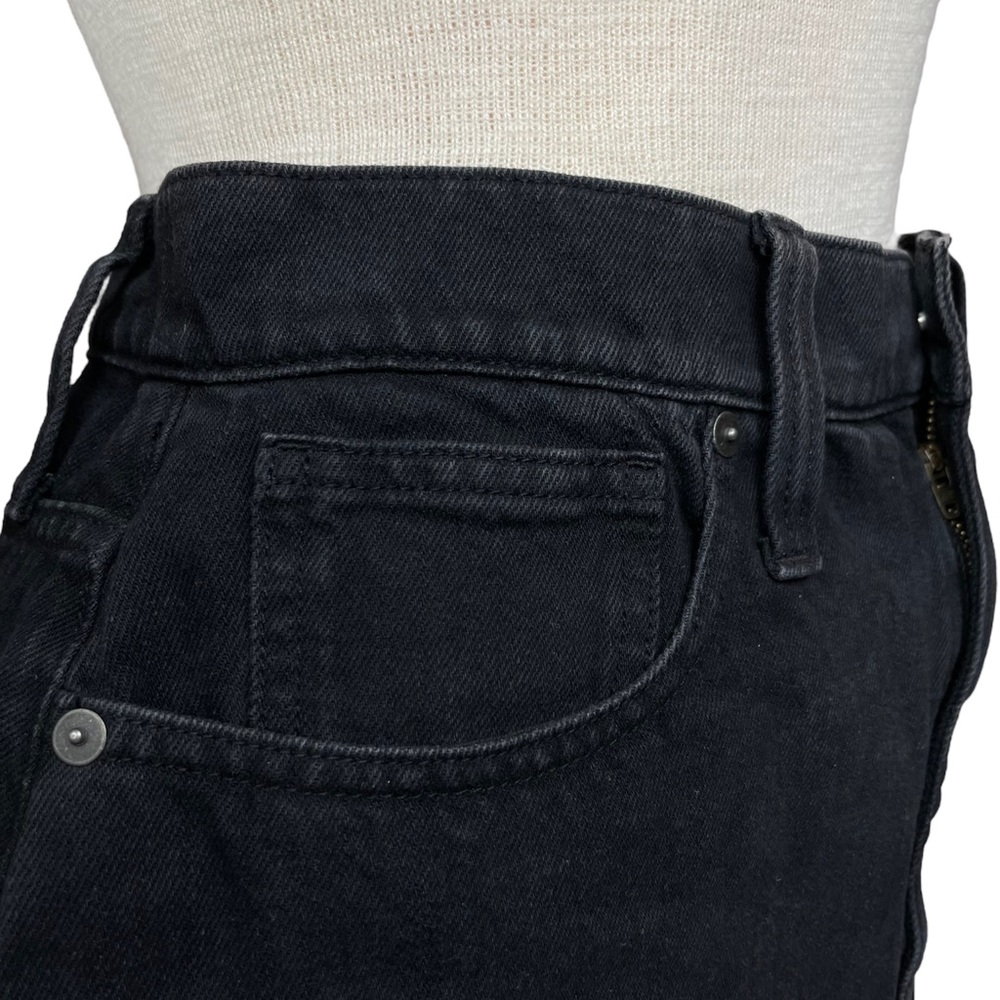 Madewell ‘McCarren Raw-Hem Jean Skirt’ in Washed Black Size 29 Waist - Picture 9 of 14